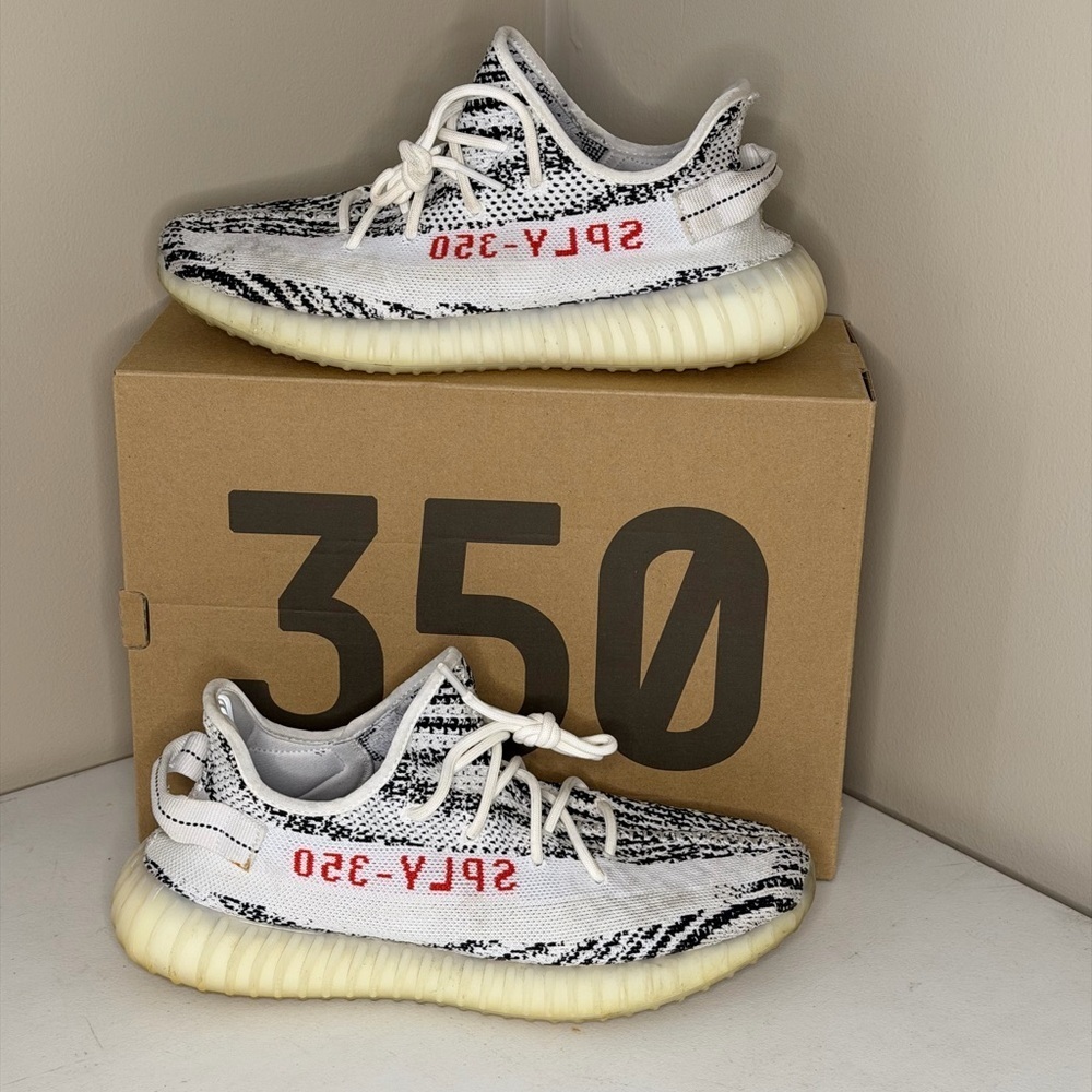 Adidas Yeezy Boost 350 V2 - White, Black, and Red